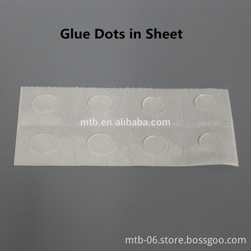 Clear Removable Glue Dots Fix Brochure Holder Floor Stand